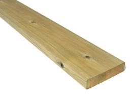 Trykkimpregnert terrassebord i furu, 28x120 mm, fra Obs Bygg